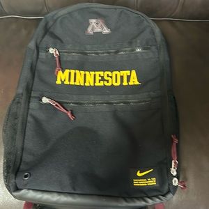 New Minnesota golden Gophers student athlete, Nike backpack bag.